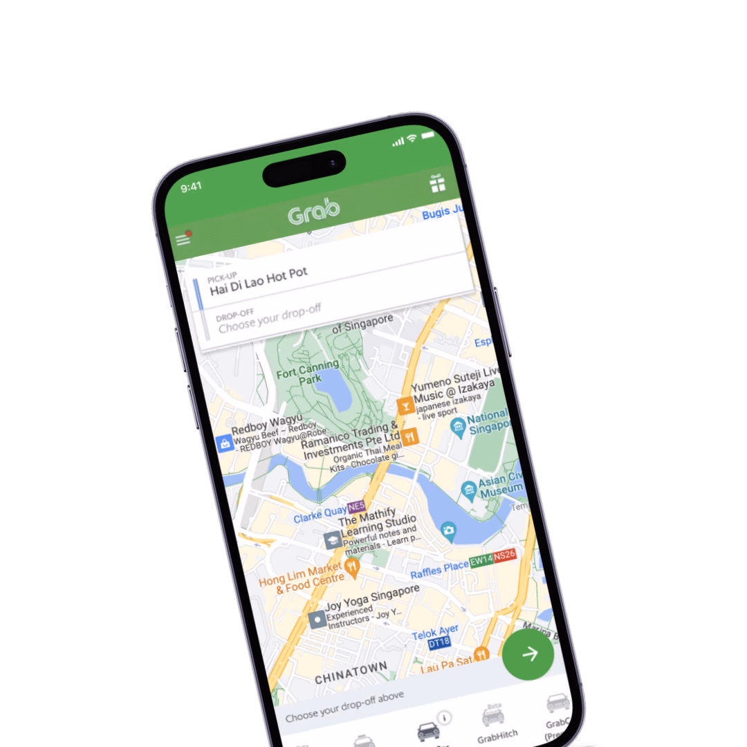 Grab Booking UX Cover mockup